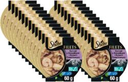 Sheba SHEBA Filé csirkével, tengeri hallal és garnélával mártásban, 24x60 g-os tálca