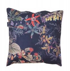  Dekoratív párna, Family Meble, 100% poliészter párnahuzat, Habszivacs töltet, Dekoratív, Kivehető párnahuzat, Méretek 45 x 45 cm, Sötétkék/bézs (PODUSZKAPOLY8_12370690351)