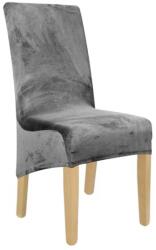 HomeDesign Székhuzat, Kárpitos bútor, Bársony, Szürke, Elasztikus, Kosz elleni védelem (21DR)