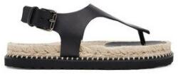 CASTANER női espadrillák, 025672-100, Természetes bőr, 38 EU, Fekete (0000304972461_38)