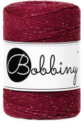 Bobbiny 3PLY Macramé Rope 1, 5 mm 100 m Golden Wine Red Șnur (<![CDATA[TD-E040]]>)