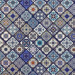 Heko Panels Textil anyag, Kék, Poliészter 100%, 210g/pm, Méret: 100cm x 155cm (DR005)