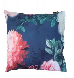  Dekoratív párna, Family Meble, 100% poliészter párnahuzat, Habszivacs töltet, Dekoratív, Kivehető párnahuzat, Méretek 45 x 45 cm, Sötétkék/rózsaszín (PODUSZKAM135_12370656195)