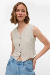 Vero Moda Vero Moda, Biopamut és lentartalmú mellény, Világosszürke, XL (10333795-SILVER-LINING-XL)