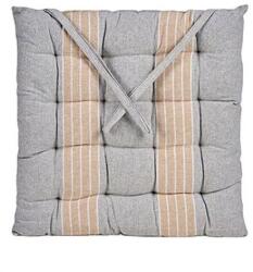 Gift Decor Székpárna, Gift Decor, pamut/poliészter, 40x6x40 cm, szürke/bézs