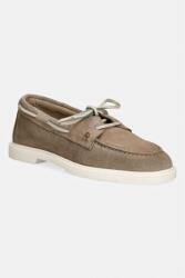 Tommy Hilfiger mocasini pentru femei, din piele întoarsă LIGHT SUEDE BOAT SHOE PPY2-OBD01K_80X (FW0FW09337)