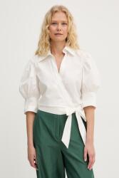 TWINSET bluză petrecută pentru femei, din bumbac cu elastan PPY2-KDD0AW_01X (261AT2021)