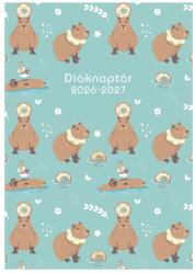 TopTimer Diák zsebkönyv TOPTIMER papírborító B/6 heti 120x170mm Kapibara 2026-2027 (27D100J-00C) - vectraline