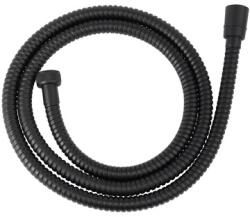 Ferro csavarodásmentes zuhanycső 150 cm fekete, fém (FE-W33)
