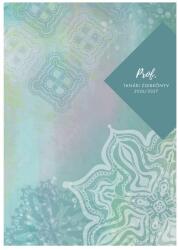 TopTimer Tanári zsebkönyv TOPTIMER Prof fóliázott papírborító A/5 heti 145x205 mm Mandala 2026-2027 (27P100J-00D) - vectraline