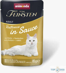 Animonda Vom Feinsten Adult (Raffinesse in Sauce) alutasakos csirke+nyúl - Felnőtt macskák részére (85g)