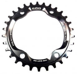 a2z MTB első lánckerék, 34T, 4x96 mm (aszimmetrikus), 1x9-11s, narrow-wide, alumínium, fekete