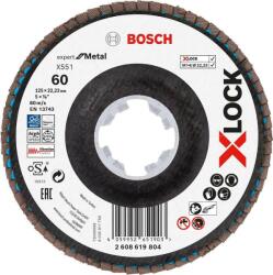 Bosch EXPERT Metal X551 X-Lock legyezőtárcsa 125mm, 22, 23 G60 sarokcsiszolókhoz (2608619804) (2608619804)