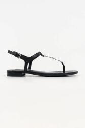 Karl Lagerfeld sandale cu toc plat pentru femei, din piele Alisso Ii PPY2-KLD0WZ_99X