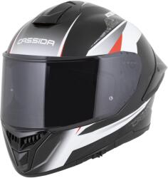 Cassida Cască integrală pentru motocicletă Cassida Integral GTS 2.1 Mega negru-alb-roșu (AIM140-2621)