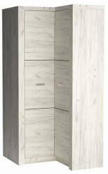Bogdan Furniture Europe Ъглов гардероб Indianapolis I-14, бял крафт