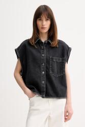 American Vintage cămașă pentru femei, din denim PPY2-KDD09J_99X (YOP06D)