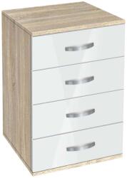 Bogdan Furniture G Скрин с чекмеджета Memo. bg, модел BM-Ava 500, ГБ сонома и бяло гланц