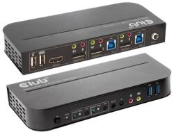 Club 3D Switch KVM CLUB3D pentru Dual DisplayPort 4K 60Hz, 4096x2160, Negru (CSV-7210)