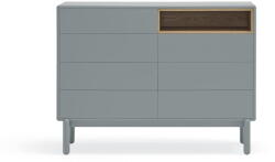 Teulat Kék-szürke alacsony komód 120x90 cm Corvo - Teulat