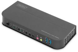 ASSMANN Switch KVM Digitus, Metal, 2x1 HDMI, USB, 178x75x26mm, Gri (DS-12874)