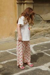 Konges Sløjd gyerek pamut nadrág VIVO PANTS GOTS - bézs 134-140