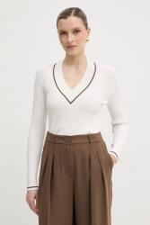 Giorgio Armani női pulóver viszkózzal - bézs L