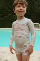 Konges Sløjd gyerek hosszúujjú fürdőruha felső ASTER SWIM BLOUSE GRS - kék 110-116