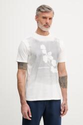 Giorgio Armani férfi pamut póló - fehér XXL - answear - 16 090 Ft