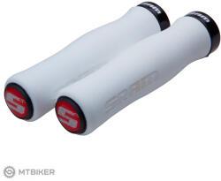 Sram Gripy SRAM Locking din spumă modelată 129 mm, alb/negru