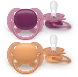 Philips játszócumi Ultrasoft neutral 18hó lányos 2db - vital24
