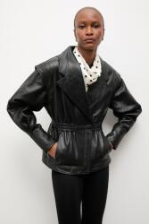 Answear. LAB kabát női bőr NOOR Unscripted kollekció - fekete S/M