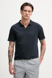 Lindbergh férfi póló pamut elasztánnal - sötétkék L