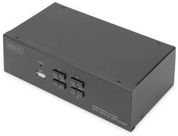 ASSMANN Switch, Digitus, KVM Switch 4 Port Dual Display, 4K, DisplayPort (DS-12882)