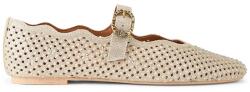 Kurt Geiger London bőr balerina cipő Wavy Mayfair Ballet Flat - bézs Női 36