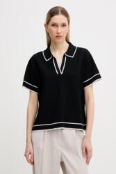 Marc Aurel női póló viszkózzal - fekete 38