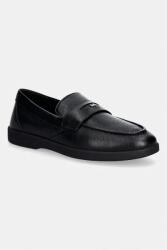 Michael Kors férfi bőr mokaszin Wesley Slip On - fekete Férfi 43.5