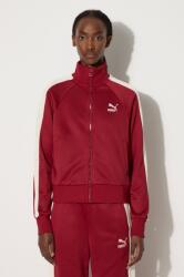 PUMA cipzáras melegítőfelső női pamuttal Iconic T7 Track Jacket - piros XS