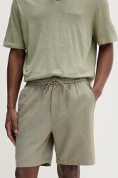 Les Deux férfi lenvászon rövidnadrág Otto - zöld XL - answear - 40 990 Ft