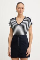 Morgan t-shirt női viszkóz - sötétkék XS