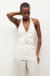 ANSWEAR női pamut blúz - bézs M