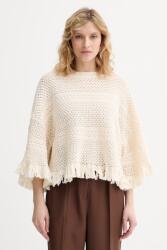 Max Mara női pamut pulóver PALATO - bézs S