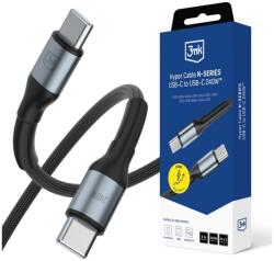 3mk Protection USB 2.0 Type C Összekötő Fekete 2m 5903108680233 (5903108680233) (5903108680233)