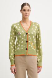 Never Fully Dressed női kardigán viszkózzal - zöld S