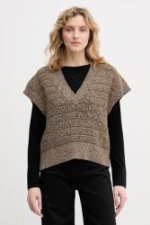 Sisley női pulóver pamuttal - barna XS