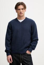Sisley férfi pulóver pamuttal - sötétkék L