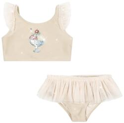 Konges Sløjd kétrészes gyerek fürdőruha AMANDINE BIKINI - bézs 122-128