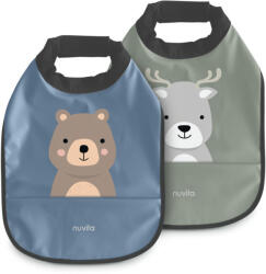 Nuvita 2db-os vízálló előke - Powder Blue/Sage Green 4371