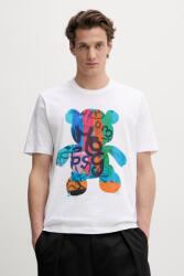 PS Paul Smith férfi pamut T-shirt - fehér L - answear - 38 990 Ft
