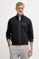 Giorgio Armani cipzáras melegítőfelső férfi pamuttal - sötétkék M - answear - 43 990 Ft